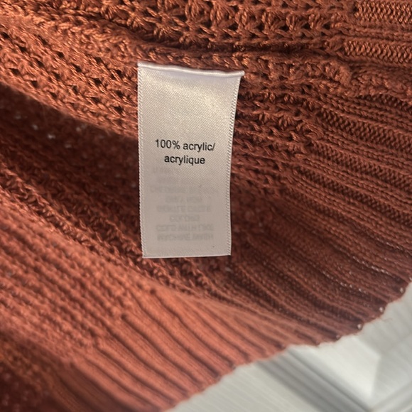 Maurices Rust Open Front Cardigan Sweater - Picture 3 of 6